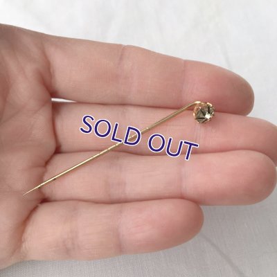 画像9: ベルリンガラスのクラヴァットピンB（クリア×ブラック）