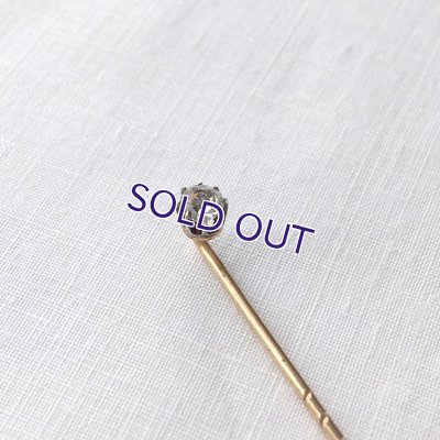 画像7: クリアガラスのクラヴァットピンB