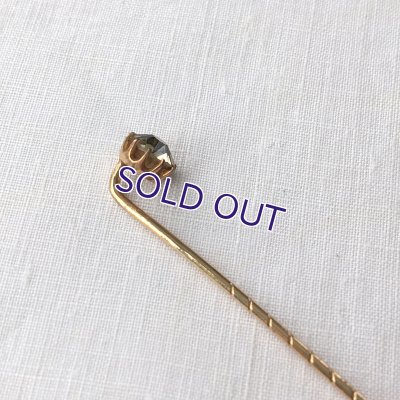 画像5: ベルリンガラスのクラヴァットピンB（クリア×ブラック）