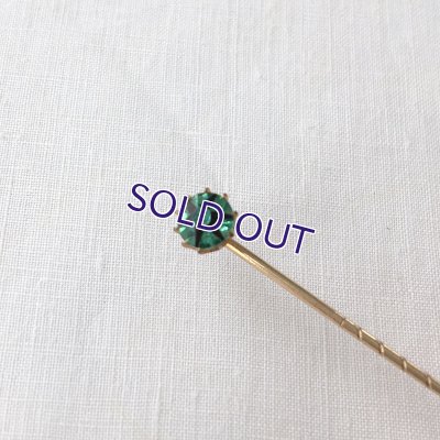 画像3: ベルリンガラスのクラヴァットピンD（グリーン×ブラック）