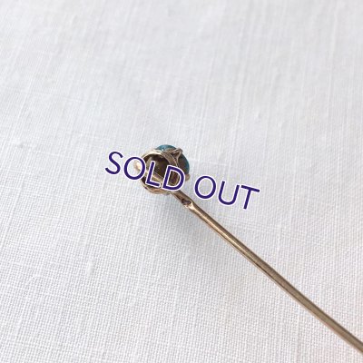 画像6: ブルーガラスのクラヴァットピン