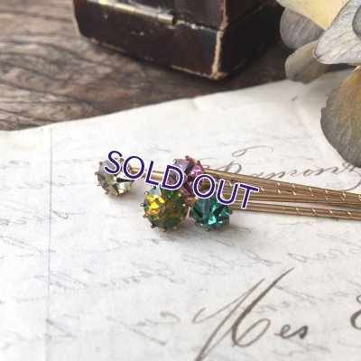 画像11: ベルリンガラスのクラヴァットピンＡ（グリーンイエロー）