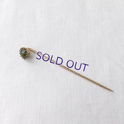 画像9: ベルリンガラスのクラヴァットピンＡ（グリーンイエロー）