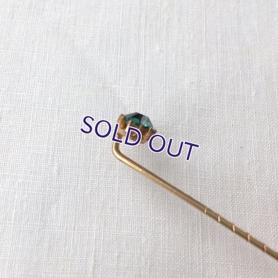 画像6: ベルリンガラスのクラヴァットピンD（グリーン×ブラック）