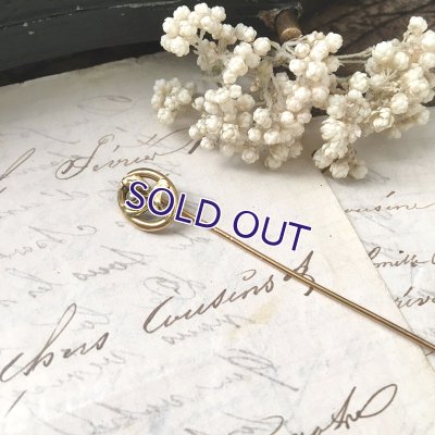 画像8: ヤドリギとパールのゴールドピン