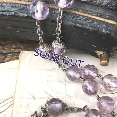 画像6: 彫金細工十字のガラスロザリオ