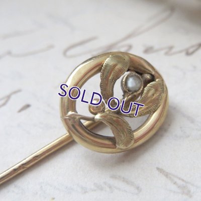 画像4: ヤドリギとパールのゴールドピン