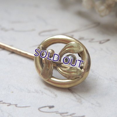 画像5: ヤドリギとパールのゴールドピン