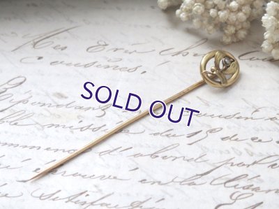 画像7: ヤドリギとパールのゴールドピン