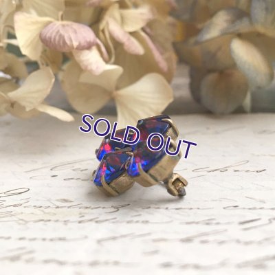 画像11: ベルリンガラスのブローチ（ブルー×レッド）