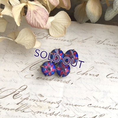 画像6: ベルリンガラスのブローチ（ブルー×レッド）