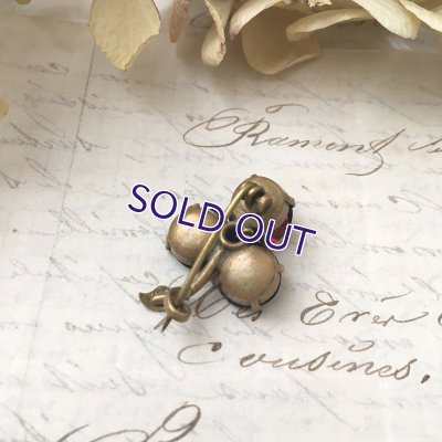 画像6: アイリスガラスのクローバーブローチc