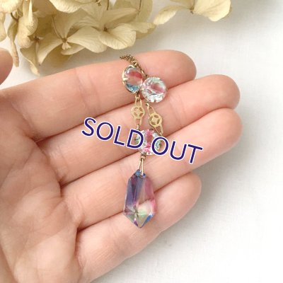 画像10: アイリスガラスのアールデコネックレスC