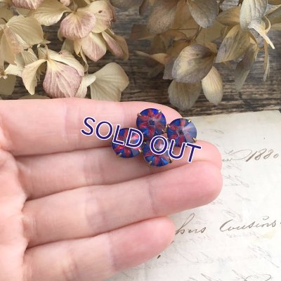 画像12: ベルリンガラスのブローチ（ブルー×レッド）