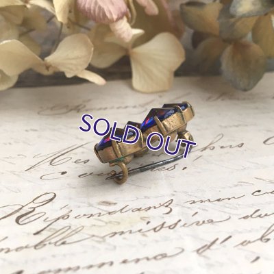 画像10: ベルリンガラスのブローチ（ブルー×レッド）