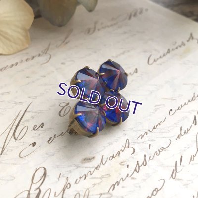 画像8: ベルリンガラスのブローチ（ブルー×レッド）