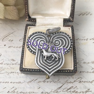 画像3: エルミン紋章のアールデコペンダント