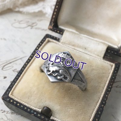 画像8: 銀製サラマンダー紋章のリング