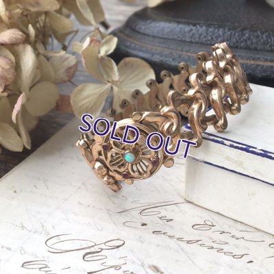 画像9: オパールのアコーディオンブレスレット