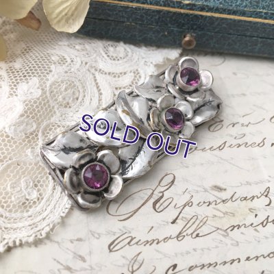 画像9: ビンテージフラワーブローチセット