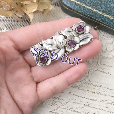 画像12: ビンテージフラワーブローチセット