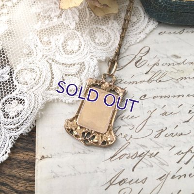 画像4: FIX「F」アールヌーボーゴールドペンダント