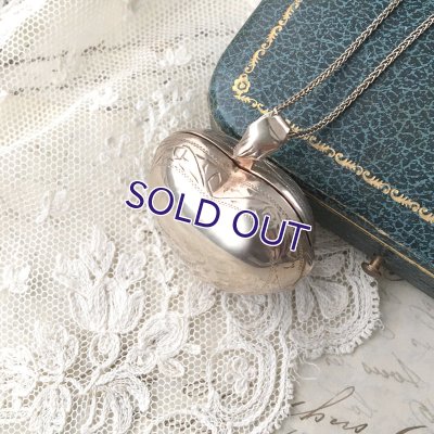 画像4: 大きなハートのシルバーロケットペンダント