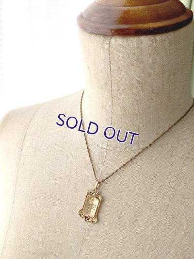 画像9: FIX「F」アールヌーボーゴールドペンダント