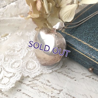 画像6: 大きなハートのシルバーロケットペンダント