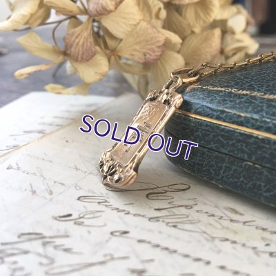 画像6: FIX「F」アールヌーボーゴールドペンダント