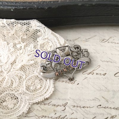 画像6: エルミン紋章とヤドリギのNANTESブローチ