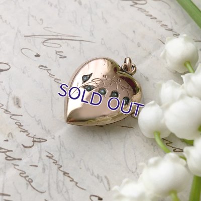 画像3: スズランとパールのハートペンダント