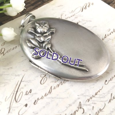 画像6: バラの大きなロケットペンダント