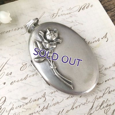 画像5: バラの大きなロケットペンダント