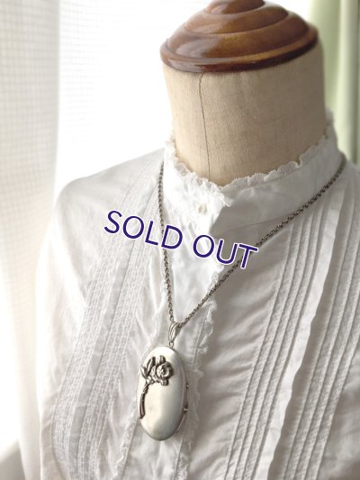 画像12: バラの大きなロケットペンダント