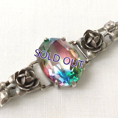 画像3: アイリスガラスのと花のシルバーブレスレット