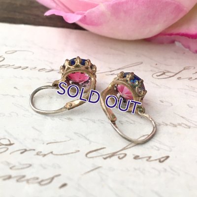 画像6: トリコロールアイリスガラスのピアスＢ