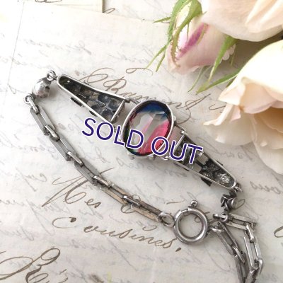 画像9: アイリスガラスのと花のシルバーブレスレット