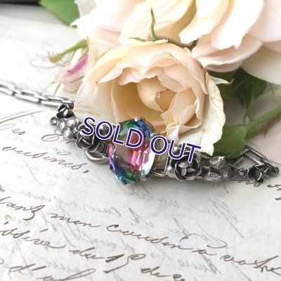 画像12: アイリスガラスのと花のシルバーブレスレット