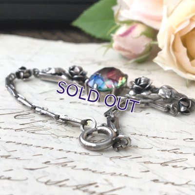 画像11: アイリスガラスのと花のシルバーブレスレット