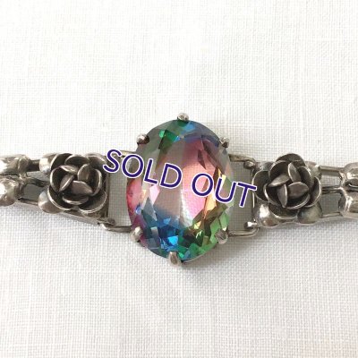 画像4: アイリスガラスのと花のシルバーブレスレット