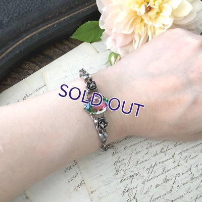 画像14: アイリスガラスのと花のシルバーブレスレット