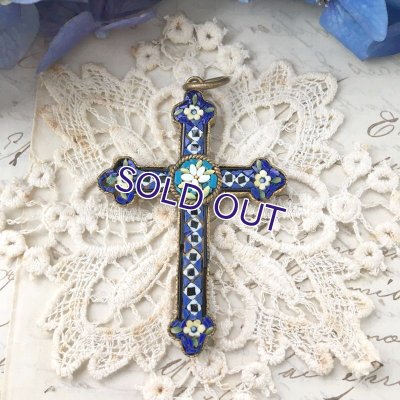 画像5: マイクロモザイクのクロスペンダント