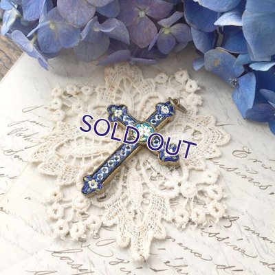 画像6: マイクロモザイクのクロスペンダント