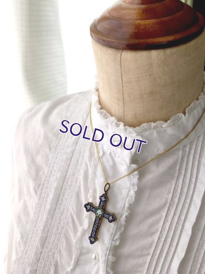 画像11: マイクロモザイクのクロスペンダント