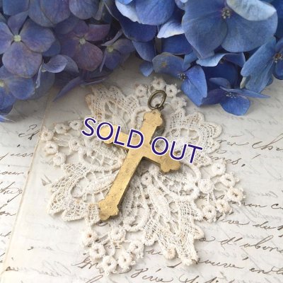 画像8: マイクロモザイクのクロスペンダント