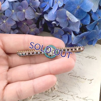 画像8: マイクロモザイクのバーブローチ