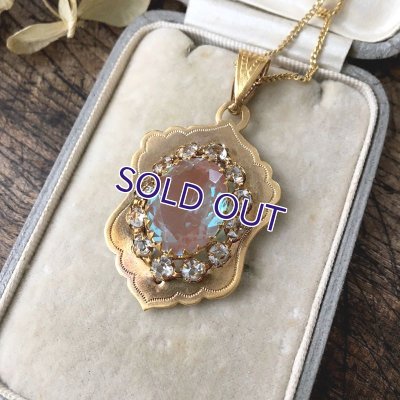 画像3: 大粒サフィレットのゴールドロケットペンダント