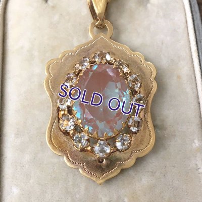 画像5: 大粒サフィレットのゴールドロケットペンダント