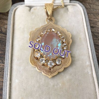 画像10: 大粒サフィレットのゴールドロケットペンダント